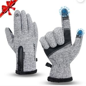 Unisex Winter Touchscreen Gloves - Gray